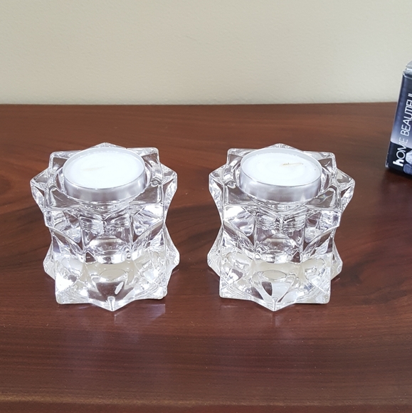 NEW! Mikasa Starburst Sparkling Star Candle Holders - Picture 3 of 7